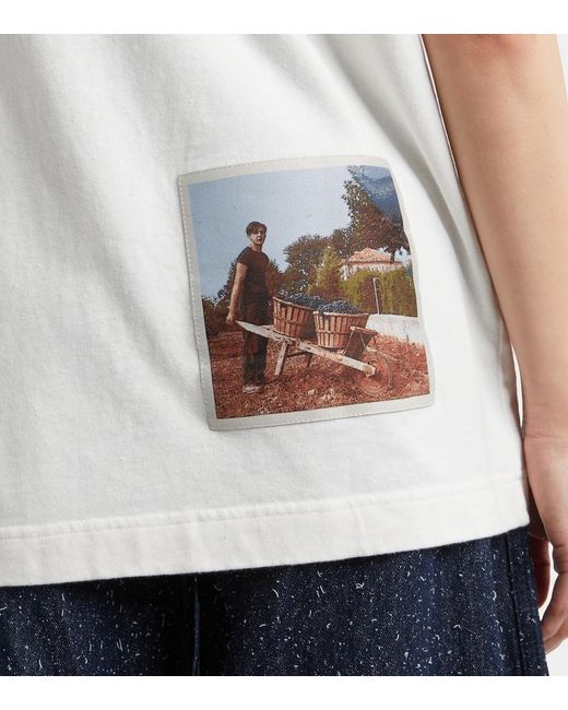 Jacquemus White Paysan Printed Cotton Jersey T-Shirt