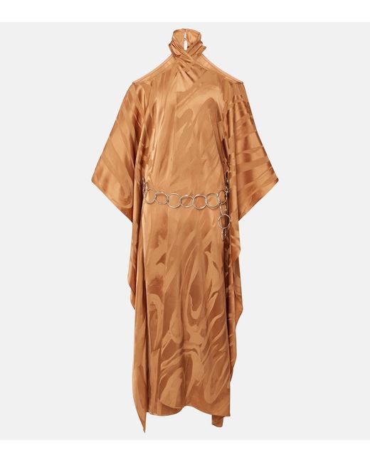 ‎Taller Marmo Brown Mambo Psychedelia Satin Kaftan