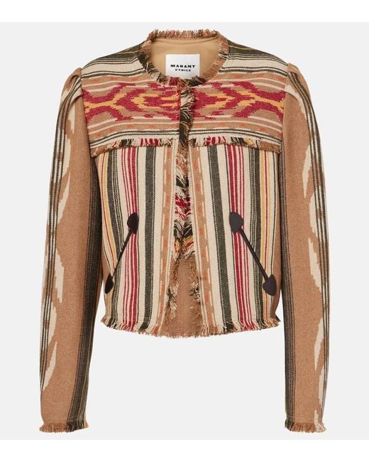Isabel Marant Brown Delphina Wool-Blend Jacket