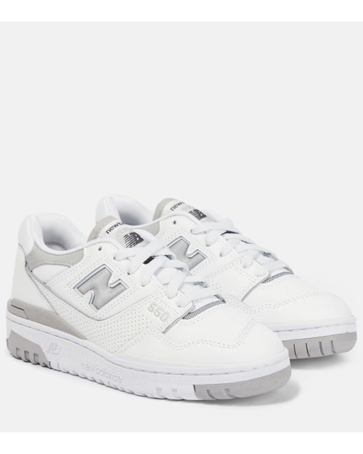 New Balance 550 Leather Sneakers in White | Lyst Canada
