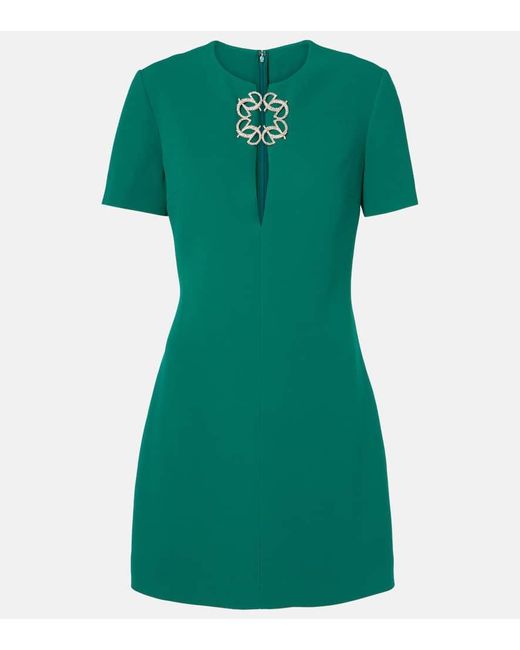 Vestido Corto De Cady Elie Saab de color Green