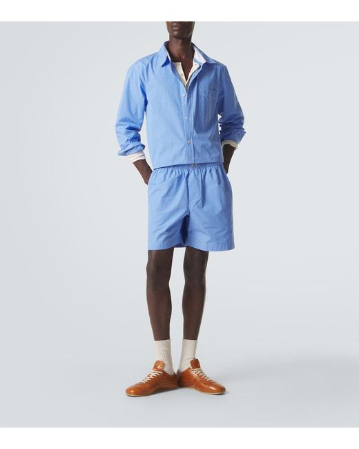 Wales Bonner Blue Atlantic Cotton Shirt for men