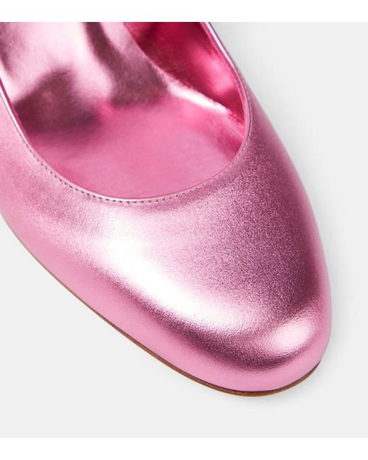 Christian Louboutin Pink Miss Jane Leather Mary Jane Pumps