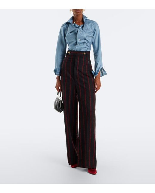 Vivienne Westwood Black Lauren Wool, Alpaca, And Mohair-Blend Pants