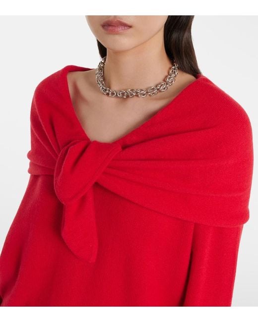 TOVE Red Malia Cashmere Sweater