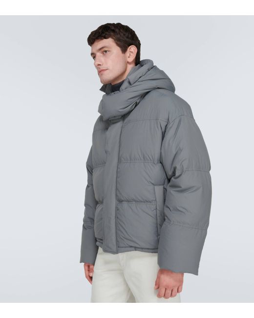 AMI Gray Puffer Down Jacket for men