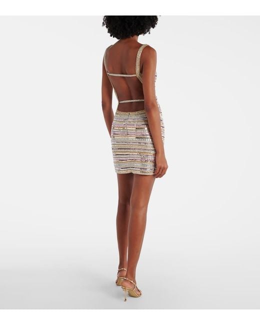 Jenny Packham Multicolor Nancy Embellished Minidress