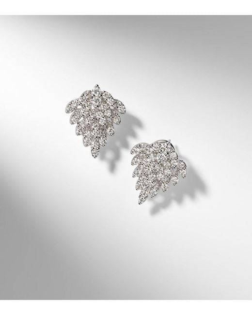 Anita Ko White Snowflake 18Kt Earrings With Diamonds