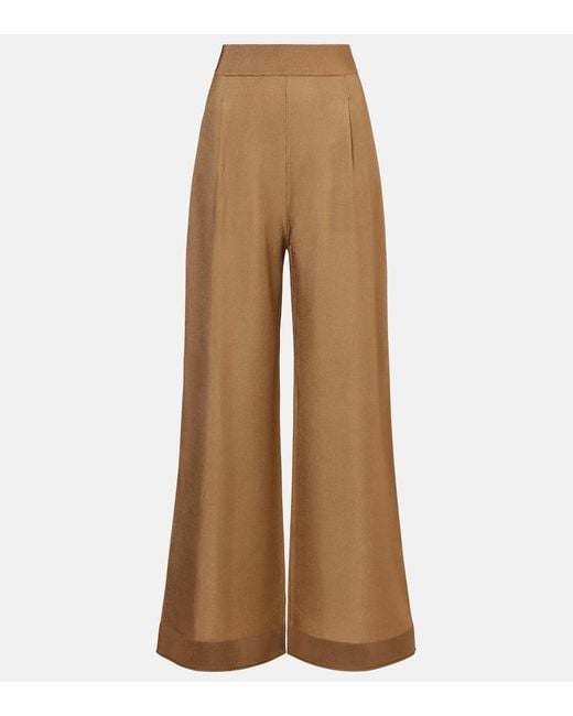 Max Mara Natural Gordon Wide-Leg Pants