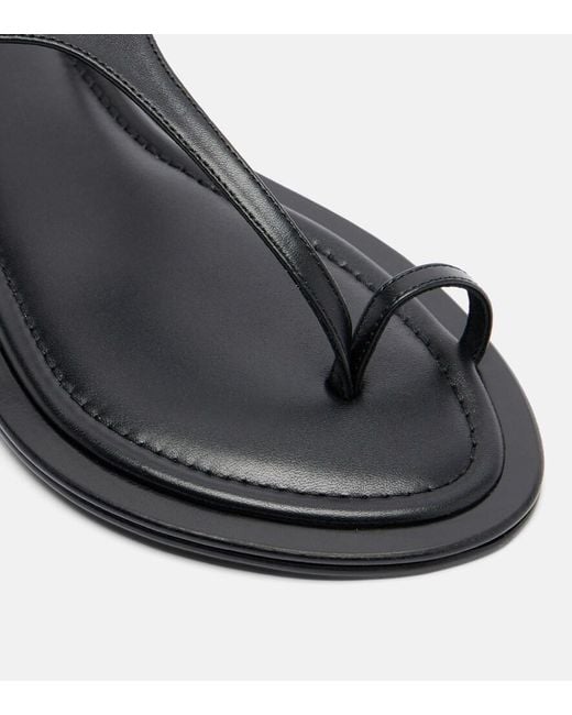 A.Emery Black Alta Leather Sandals