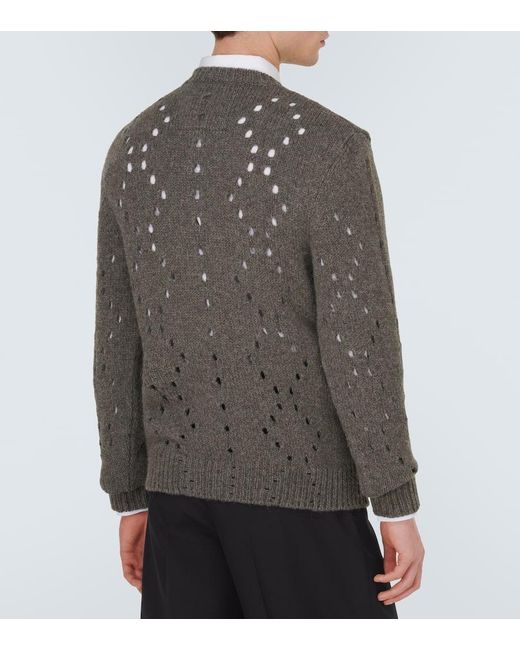 Jersey de pointelle de alpaca y lana Givenchy de hombre de color Gray