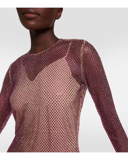 Stella McCartney Brown Sequined Minidress