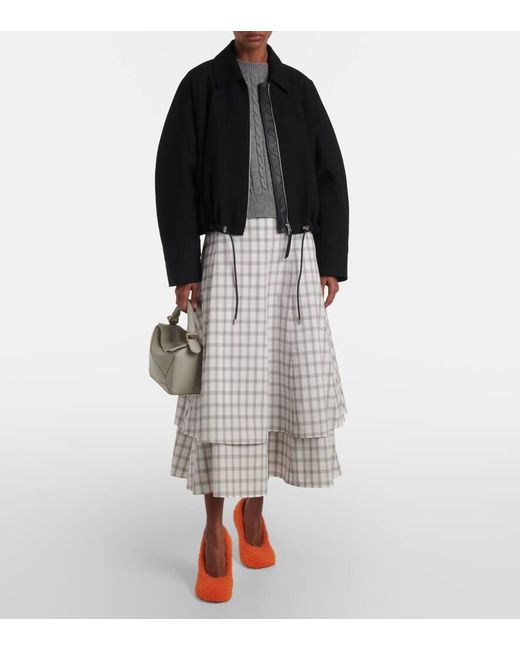 Borsa A Spalla Puzzle Small di Loewe in White