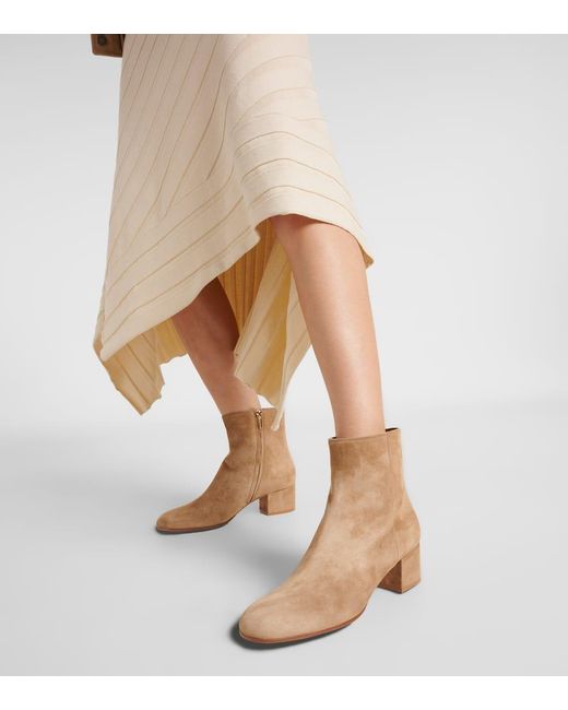 Gianvito Rossi Brown 45 Suede Ankle Boots