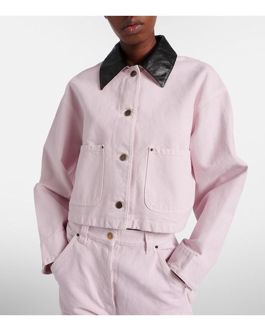 Prada Pink Cotton Canvas Jacket