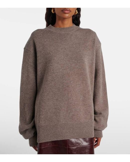 Frankie Shop Brown Pullover Rafaela Aus Wolle Und Kaschmir
