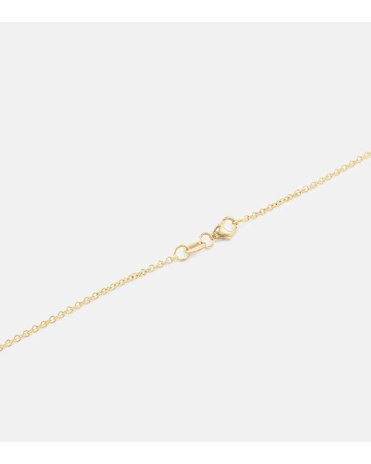 Anita Ko White Crescent 18Kt Necklace With Diamonds