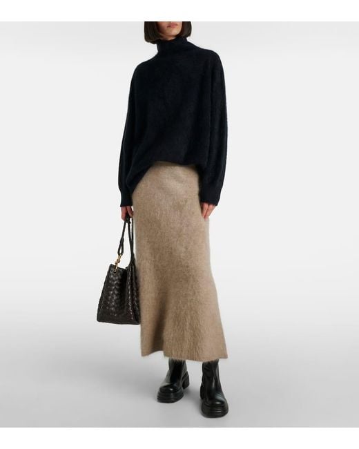 Lisa Yang Blue Rollkragenpullover Teresa Aus Kaschmir