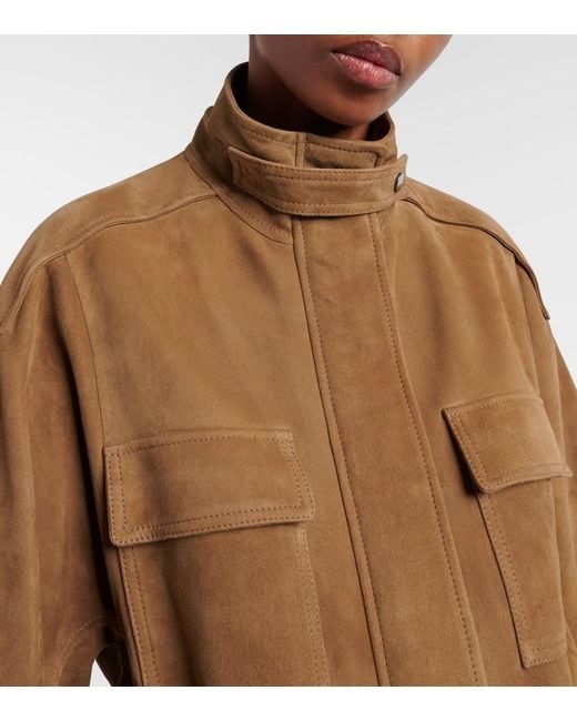 Brunello Cucinelli Brown Suede Field Jacket