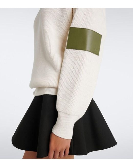 Pullover Double L di Loewe in White