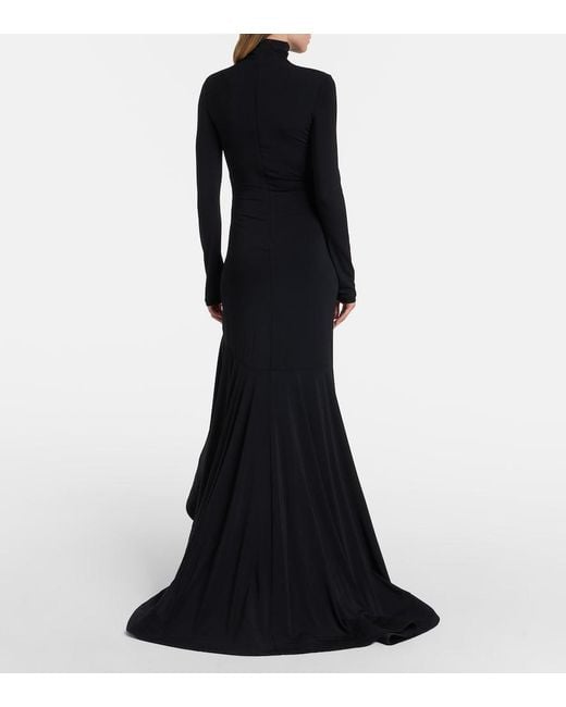 Stella McCartney Black Crepe Jersey Gown