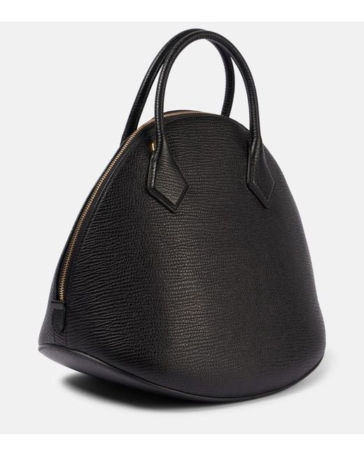 Alaïa Black Dome 32 Leather Tote Bag
