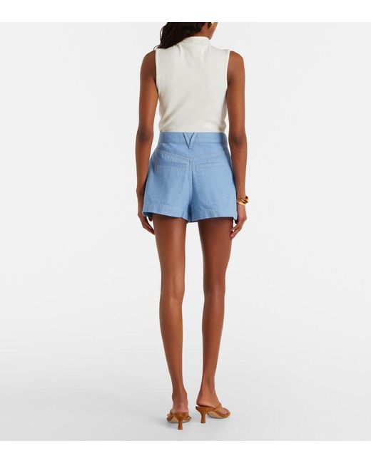Veronica Beard Blue Phineas Denim Skort