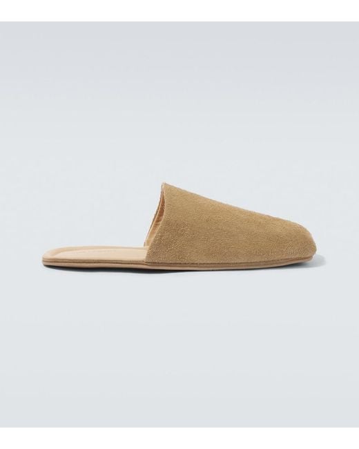 Our Legacy Natural Cigarr Suede Mules for men