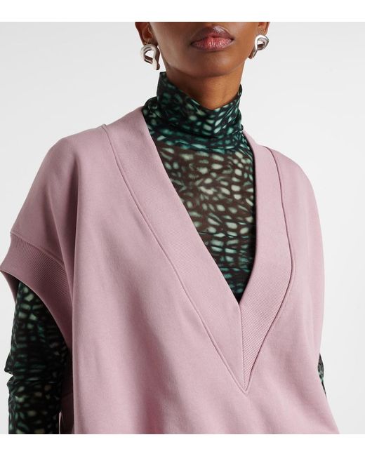 Dries Van Noten Pink Cotton Sweater Vest