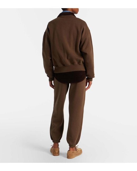 Polo Ralph Lauren Brown Cotton-Blend Jersey Sweatpants