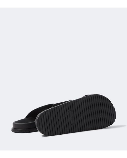 Dolce & Gabbana Black Logo Suede Sandals for men
