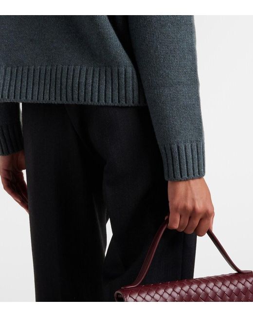 Loro Piana Gray Parksville Cashmere Sweater