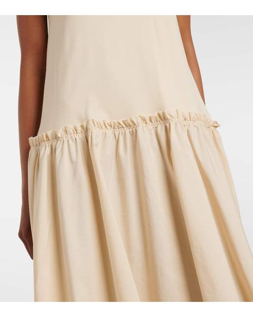 Joseph Natural Cotton Poplin Jersey Maxi Dress