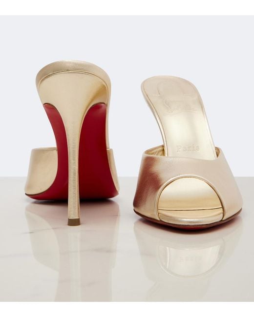Mules Me Dolly di Christian Louboutin in Natural