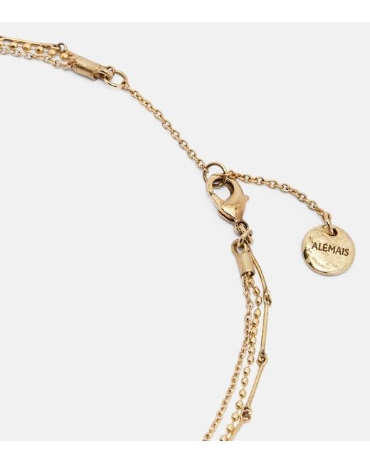 ALÉMAIS Metallic Pendant Necklace