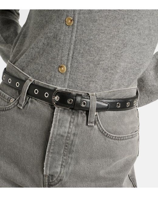 Totême  Black Verzierter Guertel Aus Leder