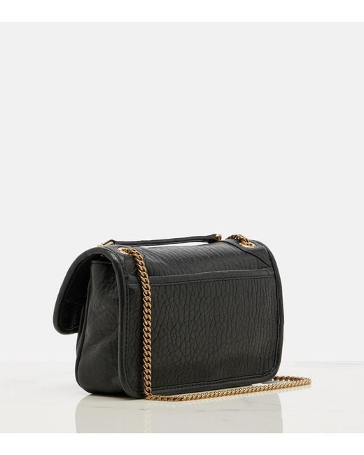 Saint Laurent Black Niki Mini Leather Shoulder Bag