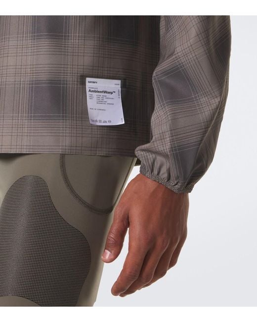 Satisfy Gray Plaid Flannel Jacket for men