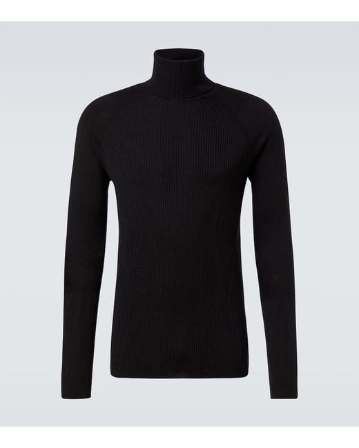 Moncler Skipullover Aus Einem Wollgemisch in Black für Herren