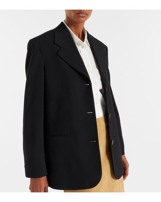 The Row Black Selim Wool Blazer