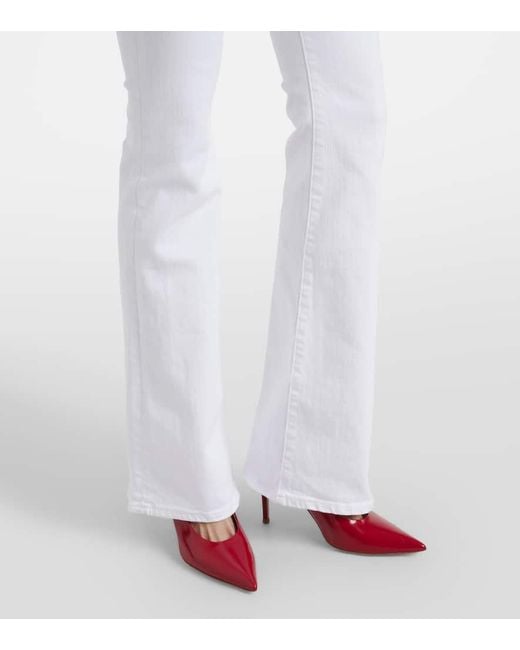 Jean Flare Beverly A Taille Haute Veronica Beard en coloris White