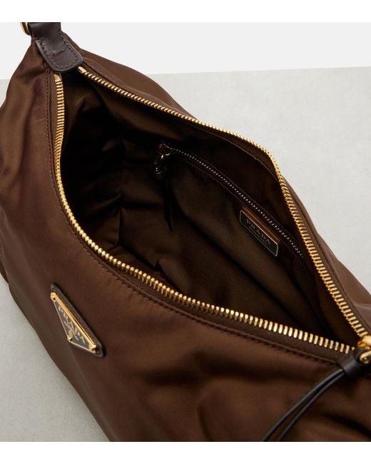 Prada Brown Explore Re-Nylon Large Shoulder Bag