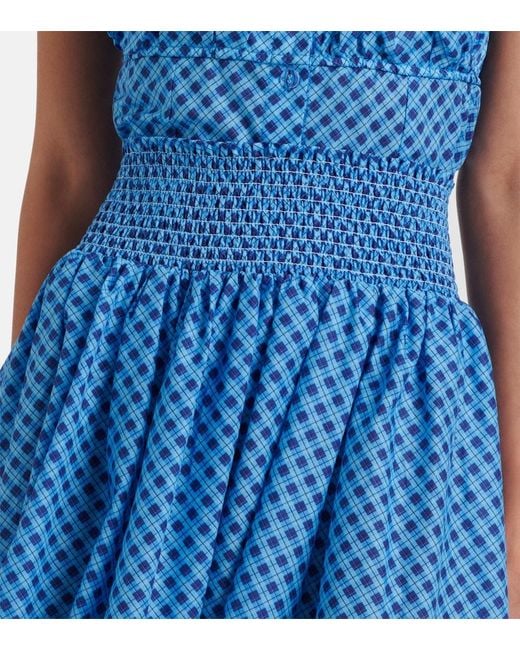 Montce Blue Millie Plaid Cotton Maxi Skirt
