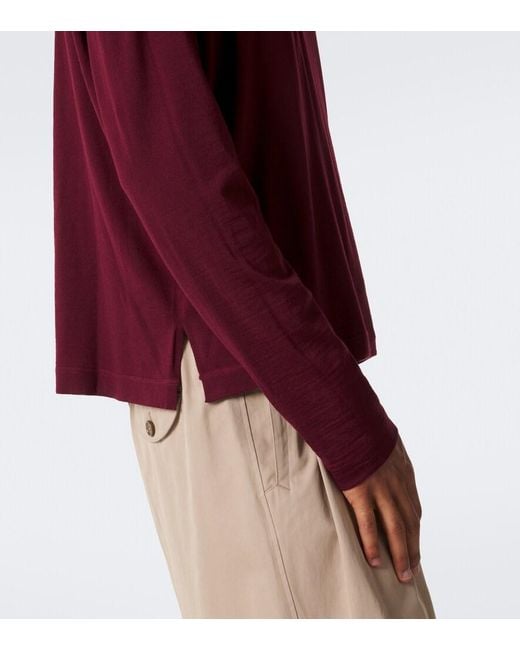 Jil Sander Purple Wool Sweater for men