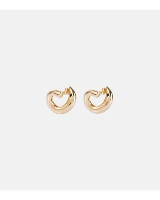 Bottega Veneta Metallic Sardine Earrings