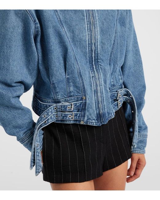 Chaqueta Cropped Santa De Denim Isabel Marant de color Blue