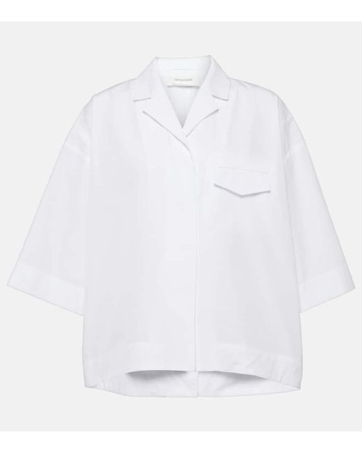 Sportmax White Parole Oversized Cotton Shirt