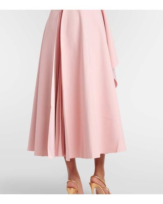 Vestido Midi Severny Plisado A Capas Solace London de color Pink