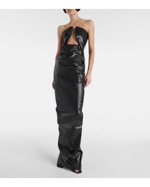 Rick Owens Black Dress Prong Gown