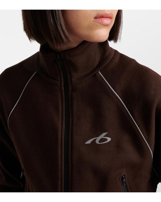 Balenciaga Brown Cotton Zip-Up Jacket